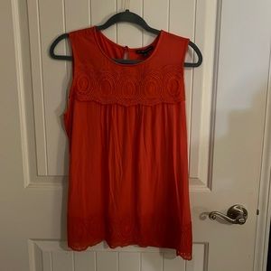 NWT Sz M Adrianna Pappell sleeveless tank coral